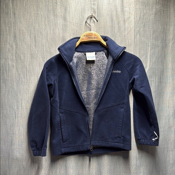 Columbia Dark Blue Fleece Jacket size XS kids - Picture 1 of 6